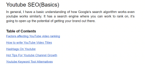 YouTube SEO(Basics)