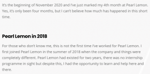 Pearl Lemon in 2018